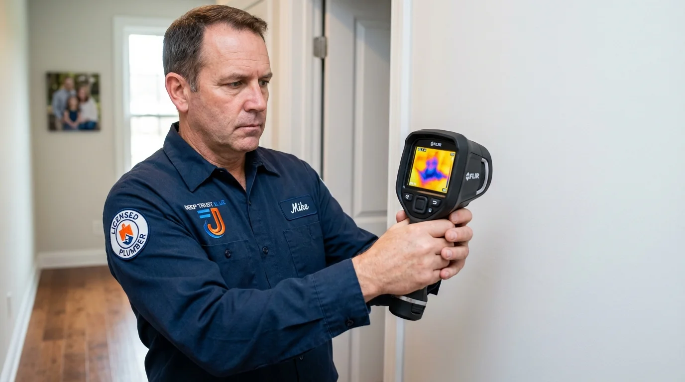 Thermal imaging leak detection by Johns Plumbing LLC in Rockland